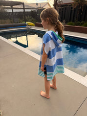 Kids Hooded Towel - Blue Green