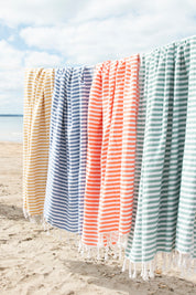 St Tropez Turkish Towel Coral