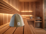 Sauna hat and towel combo