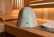 Sauna hat and towel combo